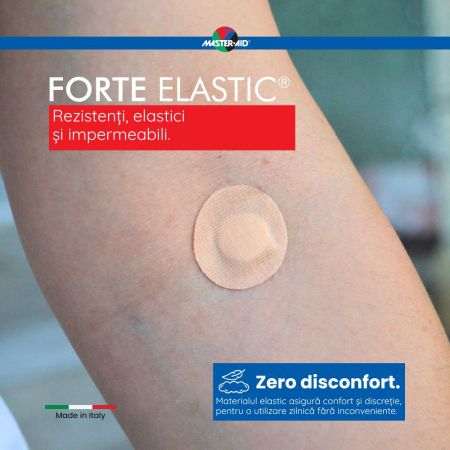 Plasturi elastici ultra rzistenti Forte Elastic, 5 marimi, 40 bucati, Master Aid 718848