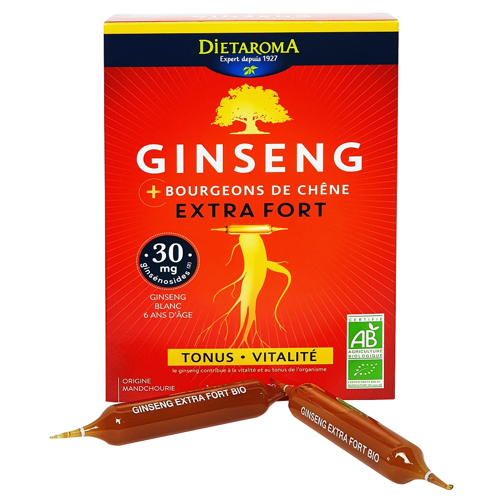 Extract de radacina de Ginseng Bio, 20 fiole x 10ml, Dietaroma