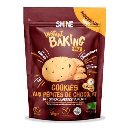 SHINE AMESTEC INSTANT PT.COOKIES CU BUCATI DE CIOCOLATA 300 GR BIO* 11281