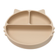 Farfurie compartimentata din silicon cu ventuza Kitty, 6 luni+, Bubble Beige, Appekids 612669