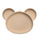 Farfurie din silicon cu ventuza Panda, 6 luni+, Bubble Beige, Appekids 612689