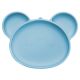 Farfurie din silicon cu ventuza Panda, 6 luni+, Aqua Blue, Appekids 612752