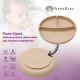 Farfurie compartimentata din silicon cu ventuza, 6 luni+, Bubble Beige, Appekids 612717