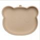 Farfurie din silicon cu ventuza The Little Bear, 6 luni+, Bubble Beige, Appekids 612784