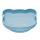 Farfurie din silicon cu ventuza The Little Bear, 6 luni+, Aqua Blue, Appekids 612770