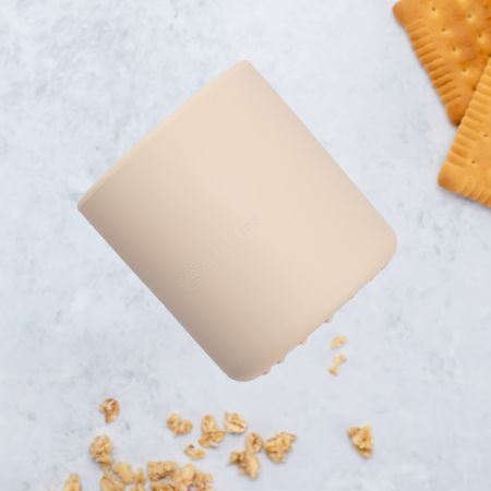 Pahar din silicon, 6 luni+, Bubble Beige, Appekids 612904