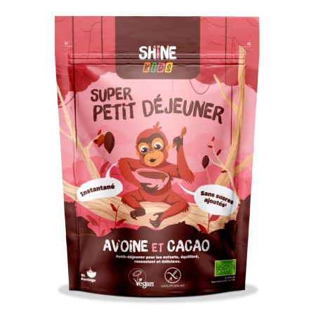 SHINE CEREALE INSTANT PT.COPII CU OVAZ SI CACAO 300 GR BIO* 11276