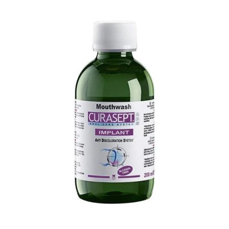 Apa de gura cu clorhexidina 0.20% si Acid Hialuronic Implant, 200ml, Curasept