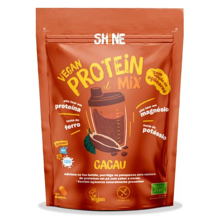 SHINE SHAKE PROTEIC CU CACAO 250 GR BIO* 11289