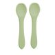 Set Lingurite din silicon, 6 luni+, Raw Green, Appekids 612994