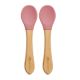 Set Lingurite din bambus, 6 luni+, Old Rose, Appekids 613004