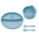 Set pentru diversificare din silicon Basic, Aqua Blue, Appekids 613106