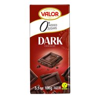 Ciocolata neagra fara zahar adaugat, 100 g, Valor