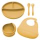 Set pentru diversificare din silicon Classic, 6 luni+, Honey, Appekids 613181