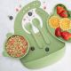 Set pentru diversificare din silicon Panda, 6 luni+, Raw Green, Appekids 613228