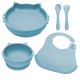 Set pentru diversificare din silicon Kitty, Aqua Blue, Appekids 613258