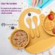 Set pentru diversificare din silicon Kitty, 6 luni+, Honey, Appekids 613297