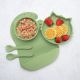 Set pentru diversificare din silicon Kitty, 6 luni, Raw Green, Appekids 613263