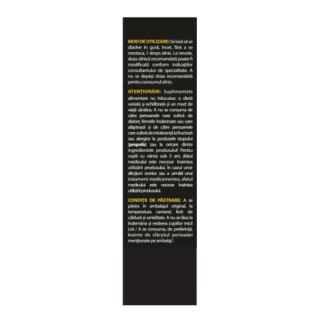 Dropsuri cu miere de Manuka MGO525 si extract din lamaie si propolis, 12 bucati, Melora 763182