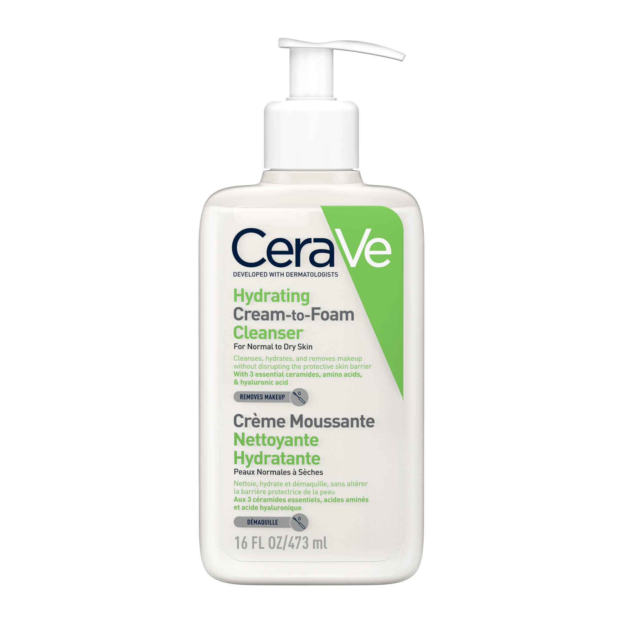 Crema de curatare spumanta si hidratanta, 473 ml, CeraVe