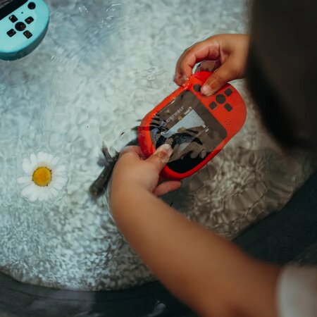 Aparat foto-video digital pentru copii Kidycam, Red, Kidywolf 613421