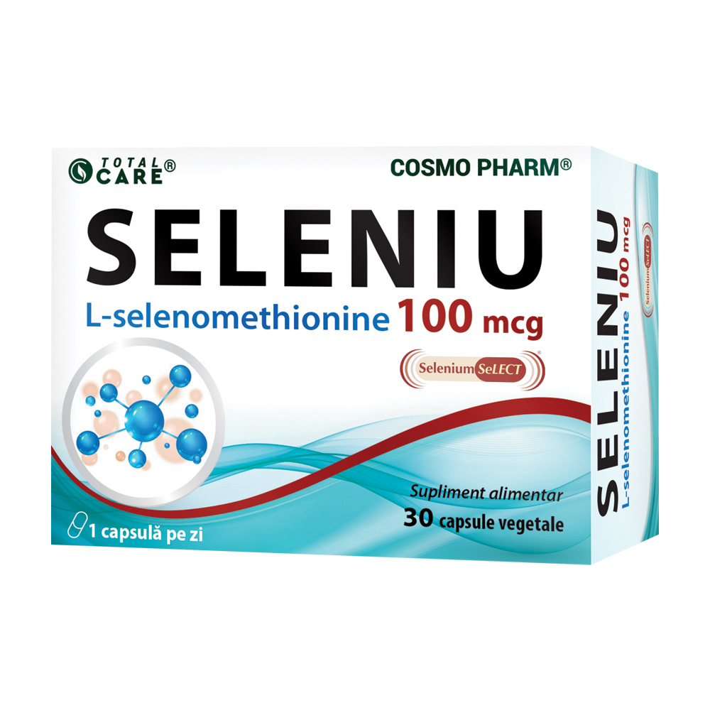 Seleniu, 100 mcg, 30 capsule, Cosmopharm