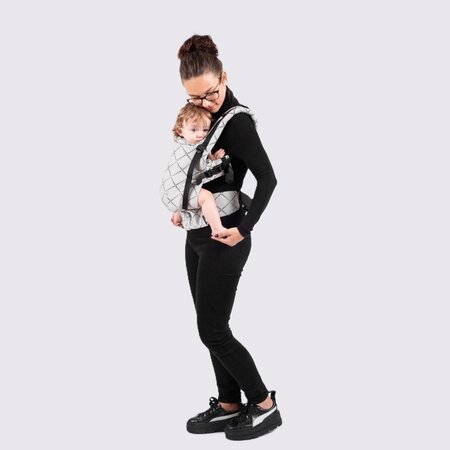 Marsupiu ergonomic The Trendsetter, Diamond Gray, Isara 613883