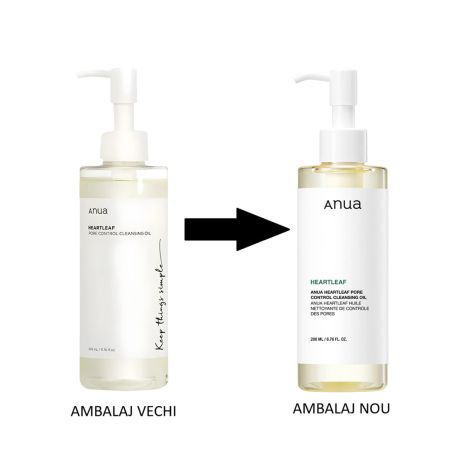 Ulei de curatare pentru controlul porilor Heartleaf, 200 ml, Anua 762981