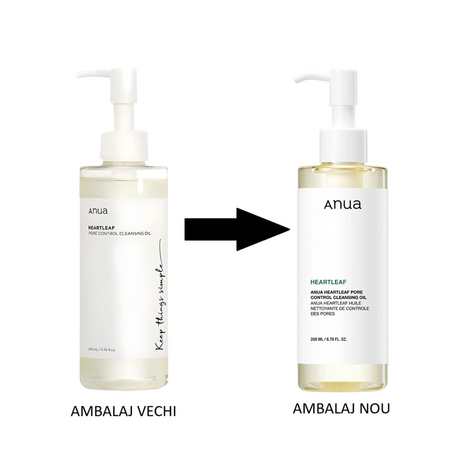 Ulei de curatare pentru controlul porilor Heartleaf, 200 ml, Anua 762981
