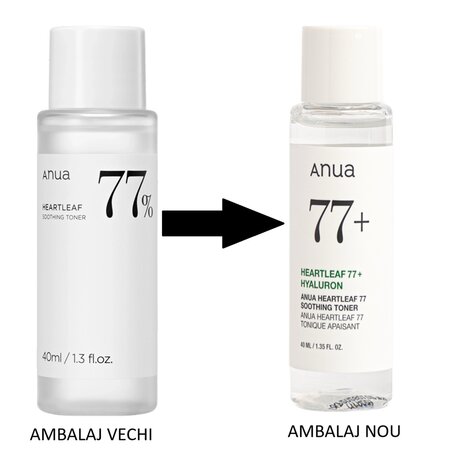 Toner calmant pentru fata Heartleaf 77%, 40 ml, Anua 701397