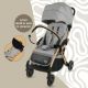 Carucior sport Upp, Powder Grey, Appekids 614041