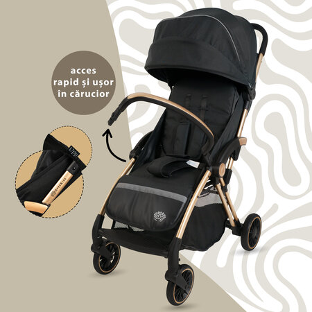 Carucior sport Upp, Jet Black, Appekids 614045