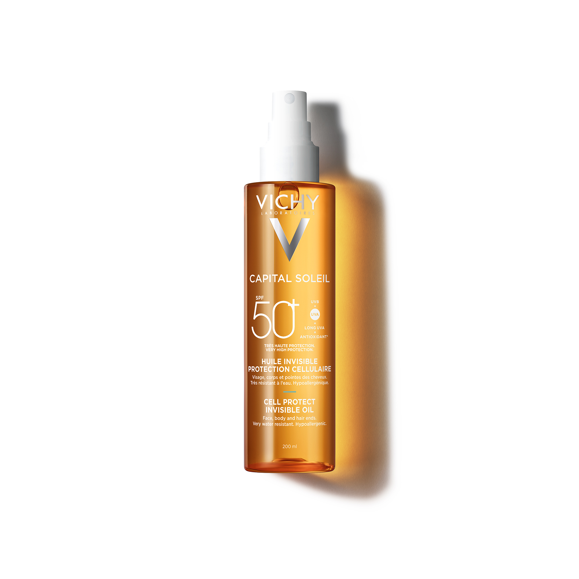 Ulei invizibil SPF50+ Cell Protect Capital Soleil, 200ml, Vichy