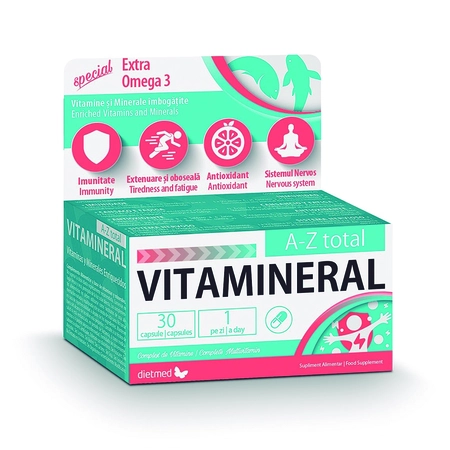 Vitamineral A-Z Total, 30 capsule, Dietmed