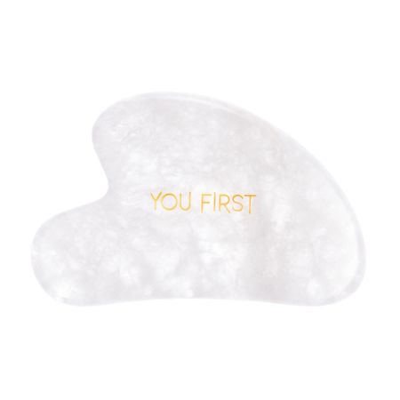 Piatra naturala de masaj facial din Jad Alb Gua Sha, 1 bucata, You First