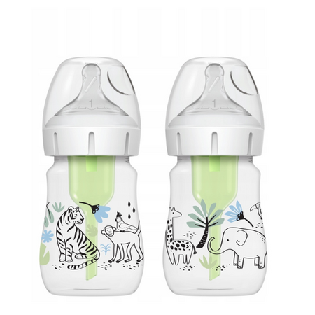 DR BROWN''S OPTIONS PLUS BIBERON CU GAT LARG PP150 ML DESIGN BAIETI (BPA FREE) (2 PACK) WB 52014