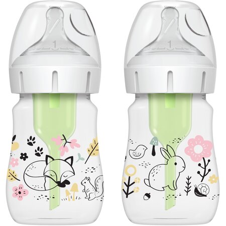 DR BROWN''S OPTIONS PLUS BIBERON CU GAT LARG PP150 ML DESIGN FETITE (BPA FREE) (2 PACK)  WB 52016