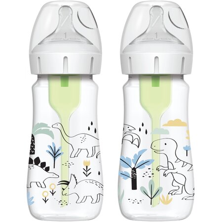 DR BROWN''S OPTIONS PLUS BIBERON CU GAT LARG PP270 ML DESIGN BAIETI (BPA FREE) (2 PACK) WB 92026