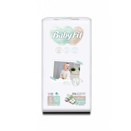 Scutece Jumbo, Nr. 5, 11-18 Kg, 52 bucati, Babyfit 615073