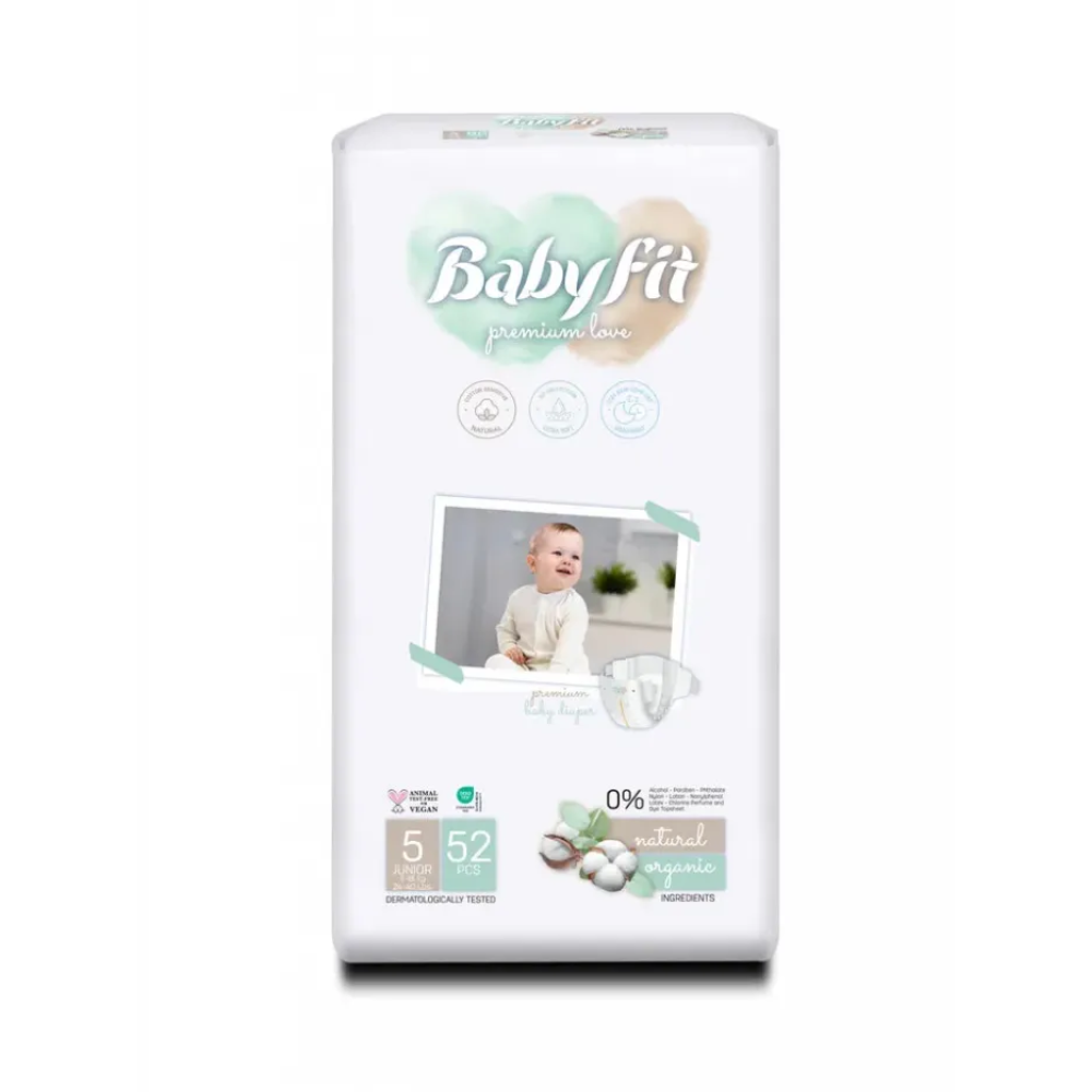 Scutece Jumbo, Nr. 5, 11-18 Kg, 52 bucati, Babyfit