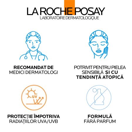 Spray invizibil cu protectie solara SPF50+ fata si corp pentru copii Anthelios UVMUNE 400 Dermo-Pediatrics, 3 ani+, 200 ml, La Roche-Posay 713832