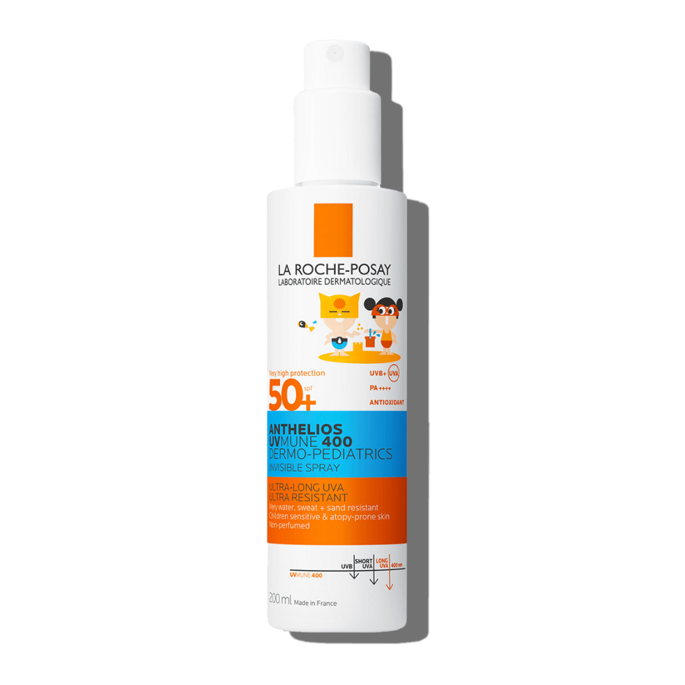 Spray invizibil cu protectie solara SPF50+ fata si corp pentru copii Anthelios Dermo-Pediatrics, 200 ml, La Roche-Posay