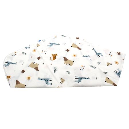 Paturica dubla din finet Ursul Grizzly, 80 x 100 cm, Baltic Bebe 615117