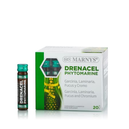 Drenacel Phytomarine fiole pentru accelerarea metabolismului si normalizarea proceselor glandei tiroide, 20 fiole, Marnys