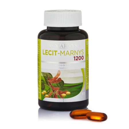 Lecitina din soia 1200 Mg, 60 capsule, Marnys