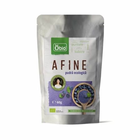 Pudra de afine Bio, 60 g, Obio