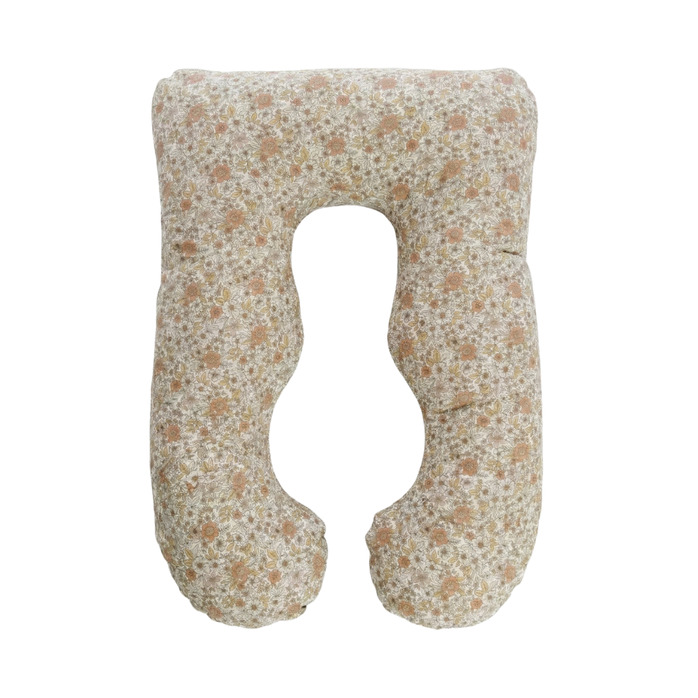 Perna pentru gravide 3in1 Maxim, Alb cu Flori, Twindeco