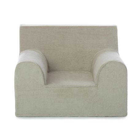 Fotoliu din catifea pentru copii, Bej, Twindeco