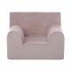 Fotoliu din catifea pentru copii, Roz Pudrat, Twindeco 615271