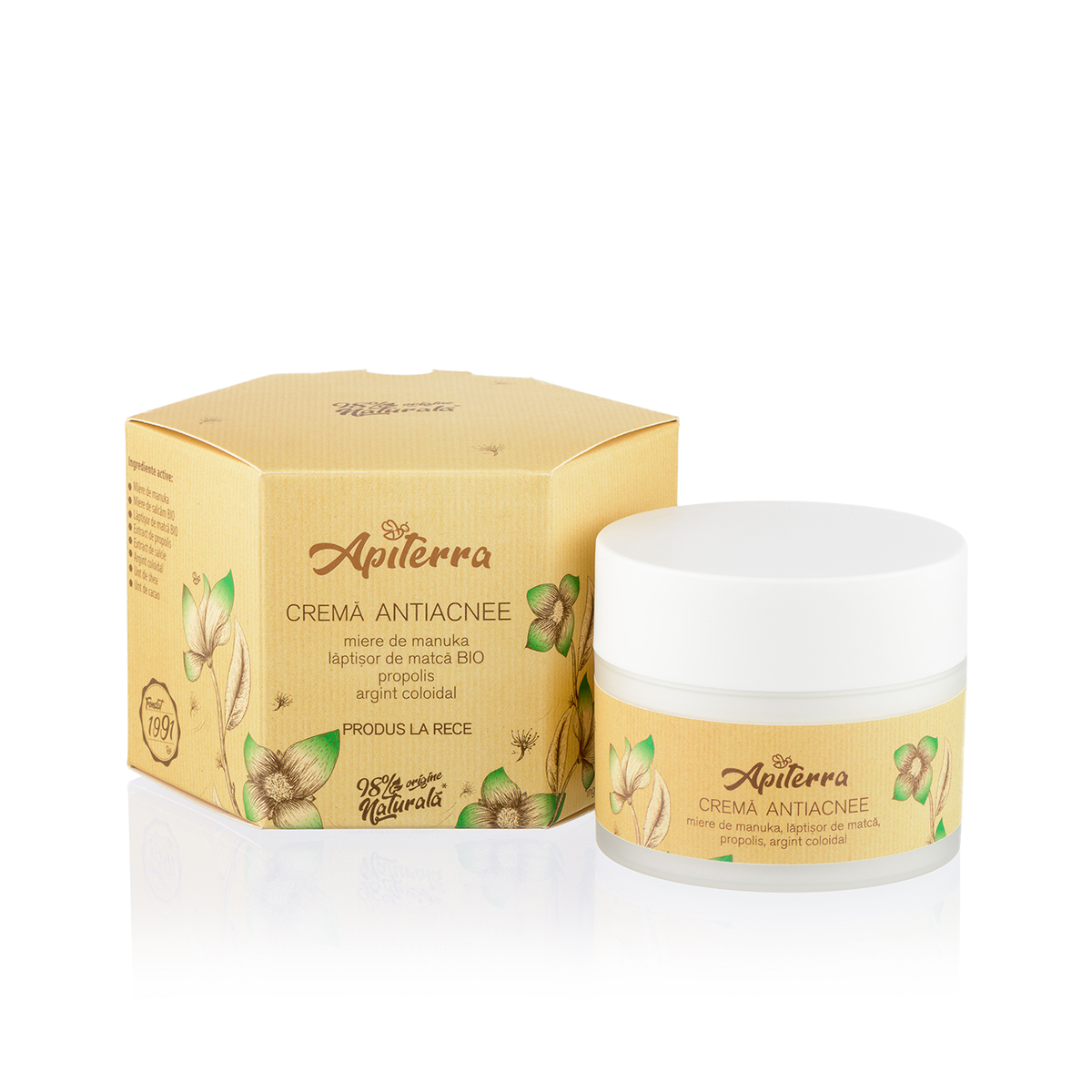 Crema antiacnee, 50 ml, Apiterra